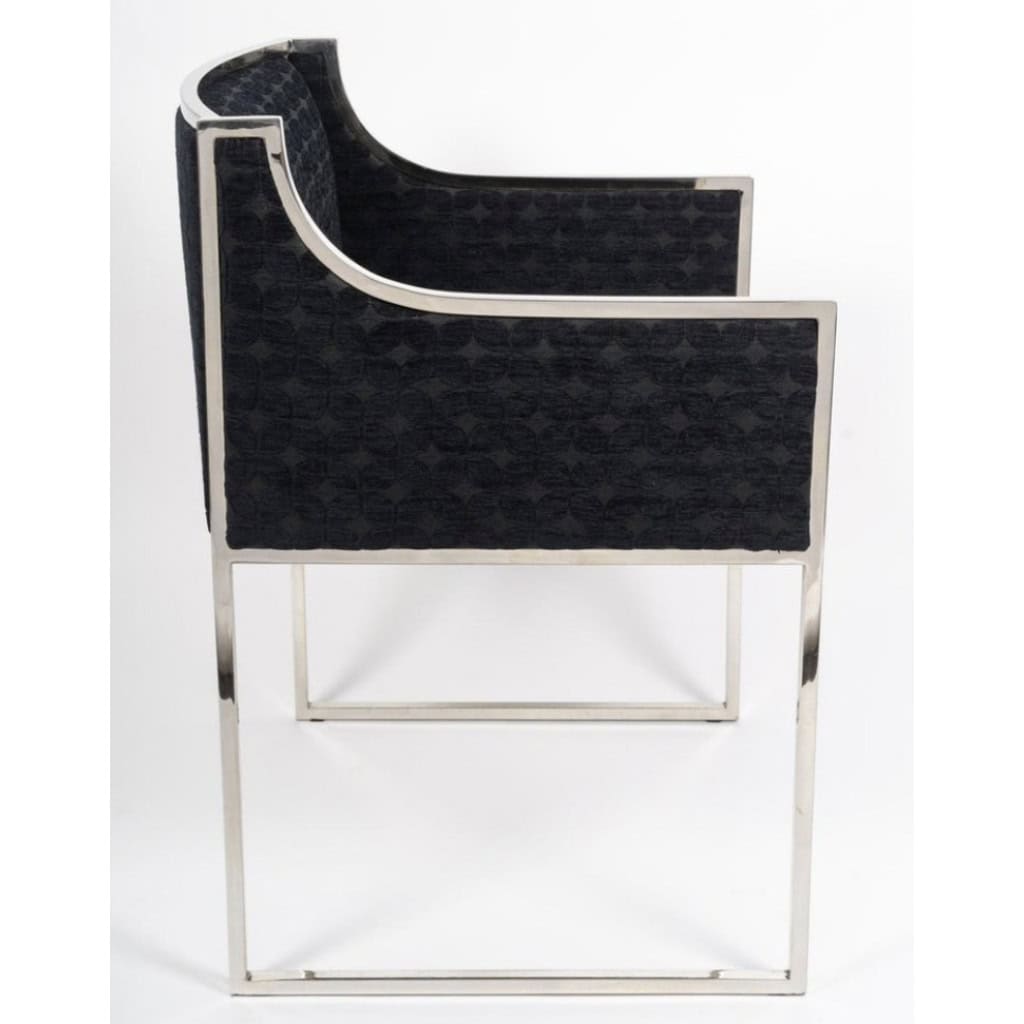 1980 Ensemble de 4 fauteuils de la Maison Jansen 6