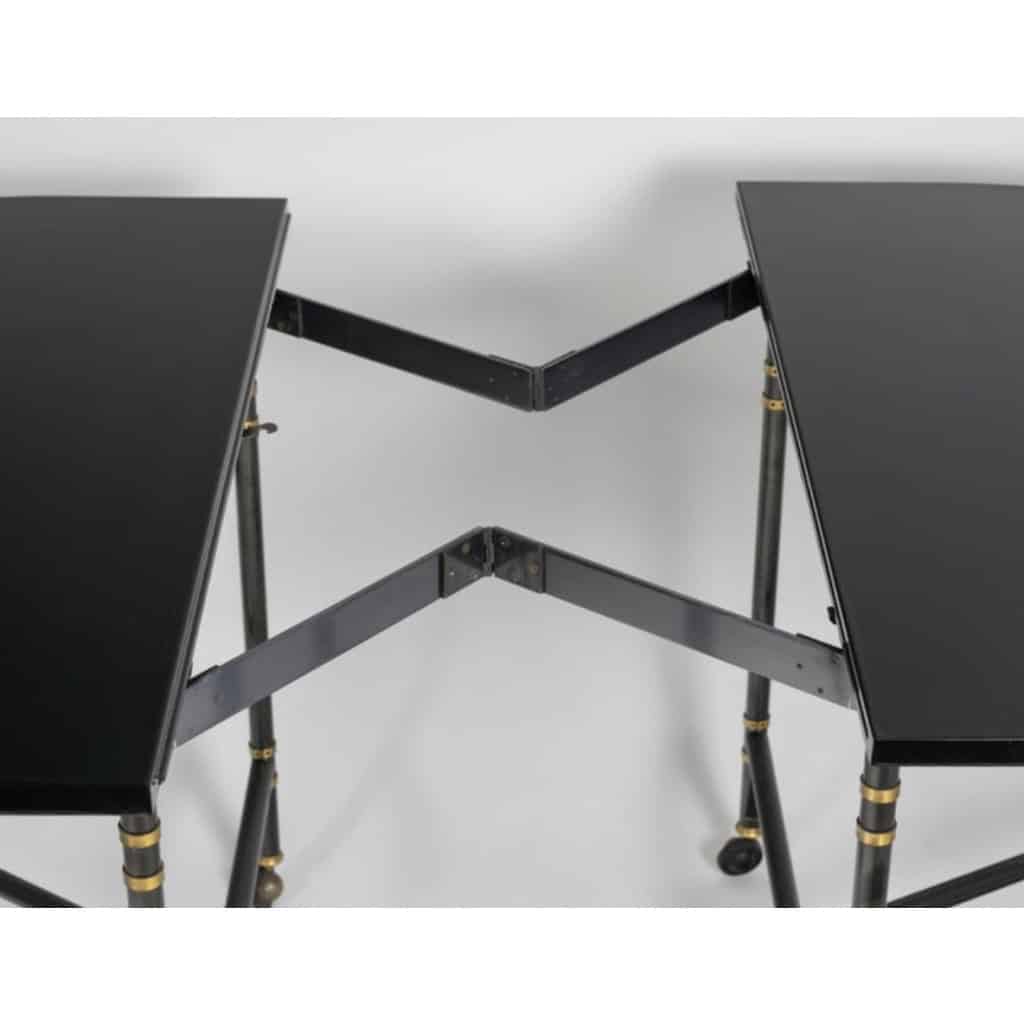 1960 Table ovale à rallonge, modèle Royale, pièce emblématique de la Maison Jansen France, 8