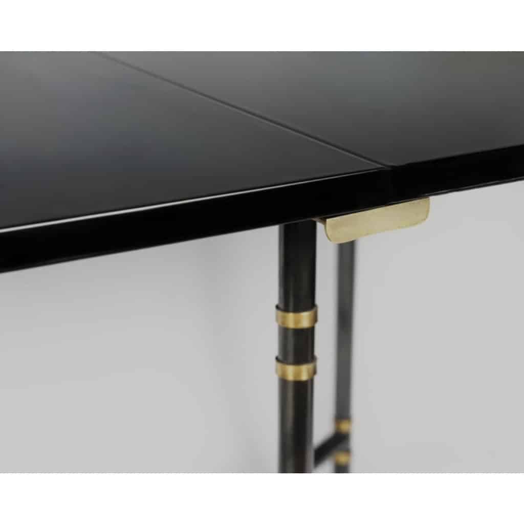 1960 Table ovale à rallonge, modèle Royale, pièce emblématique de la Maison Jansen France, 5