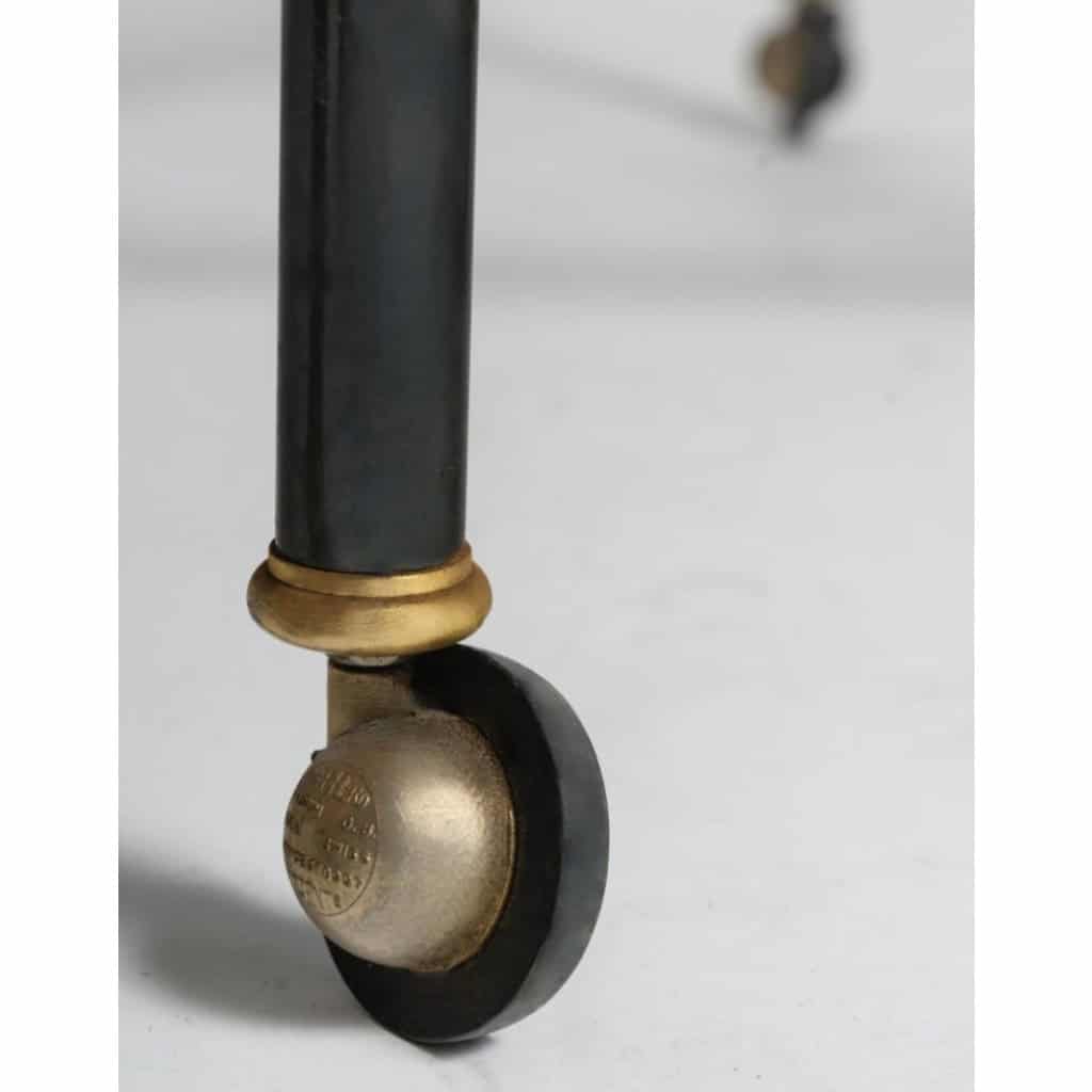 1960 Table ovale à rallonge, modèle Royale, pièce emblématique de la Maison Jansen France, 11