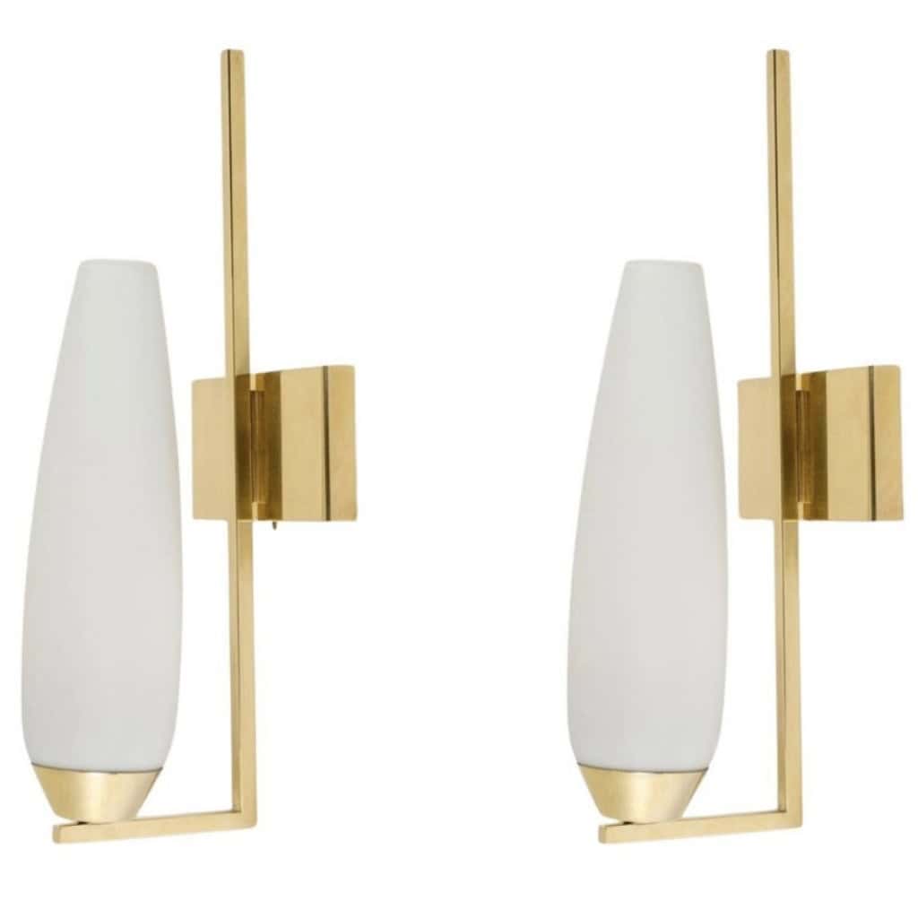 1950 Pair of Maison Arlus wall lights 3