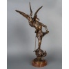 Sculpture – Saint-Michel Terrassant Le Dragon , Emmanuel Frémiet (1824-1910) – Bronze 17