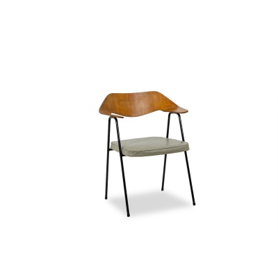 Robin Day. Fauteuil de bureau en bois thermoformé. Airborne vers 1950-60 3