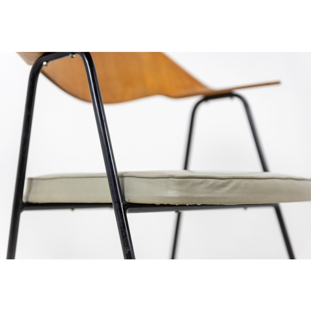 Robin Day. Fauteuil de bureau en bois thermoformé. Airborne vers 1950-60 12