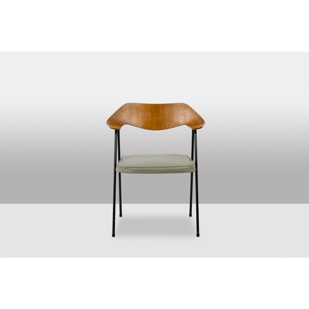 Robin Day. Fauteuil de bureau en bois thermoformé. Airborne vers 1950-60 10