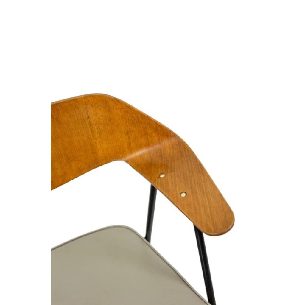 Robin Day. Fauteuil de bureau en bois thermoformé. Airborne vers 1950-60 6