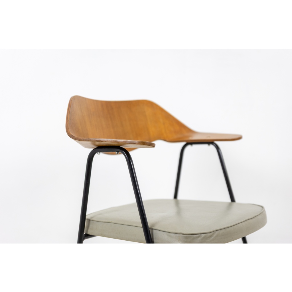 Robin Day. Fauteuil de bureau en bois thermoformé. Airborne vers 1950-60 9