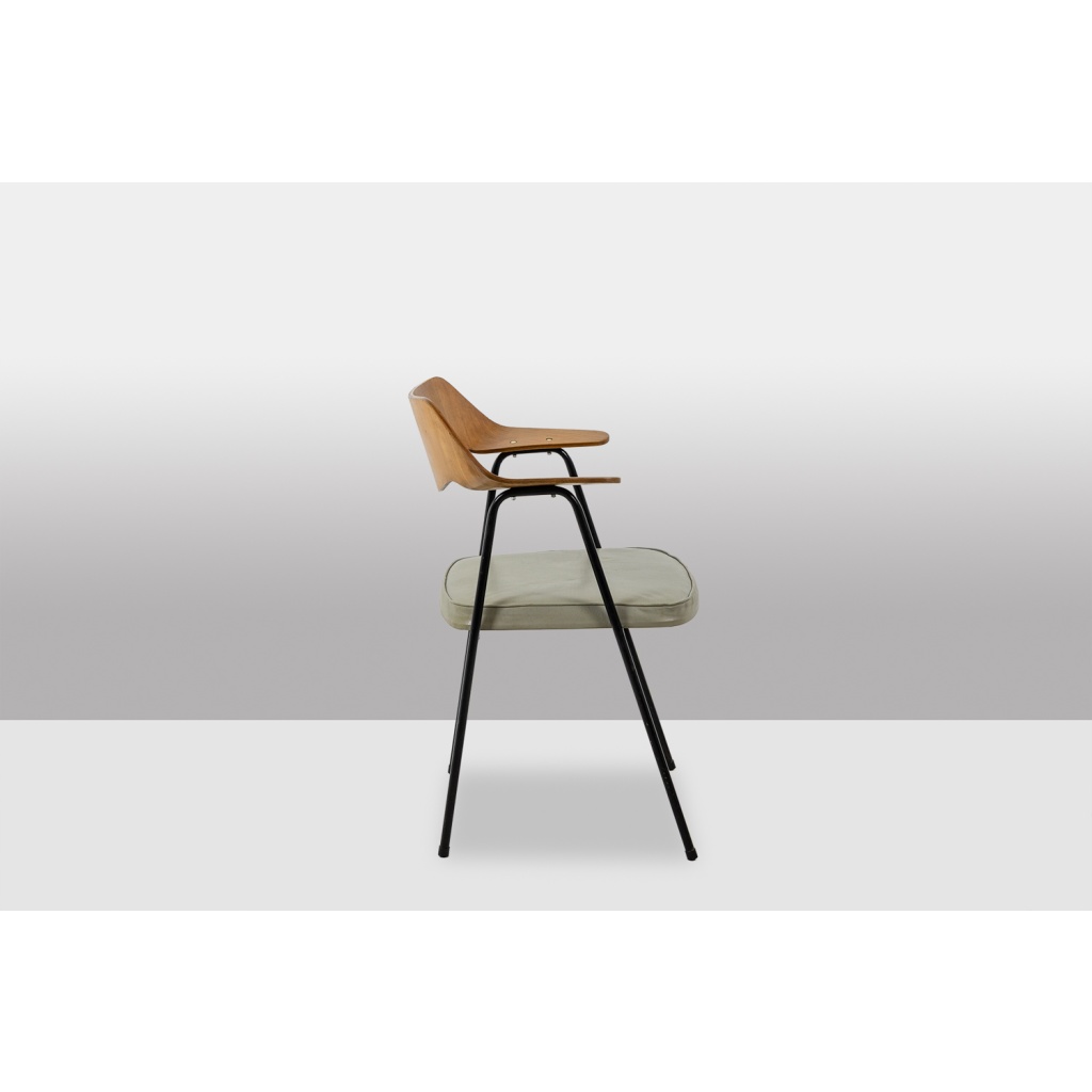 Robin Day. Fauteuil de bureau en bois thermoformé. Airborne vers 1950-60 5