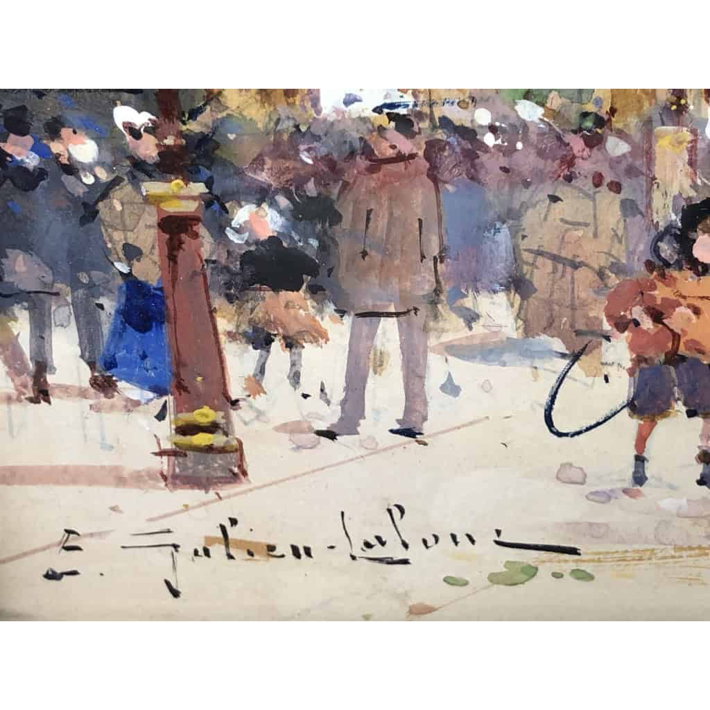 GALIEN LALOUE Peinture Française 20è Paris Pavillon Français Exposition Universelle 1900 Certificat d’authenticité 9