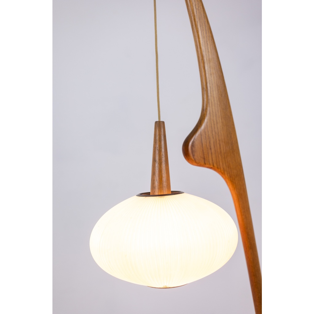 François Rispal. Lampe de sol, modèle « Mante religieuse ». Années 1950-60. LS56591406 4