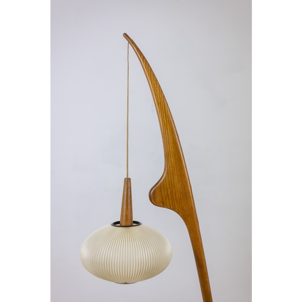 François Rispal. Lampe de sol, modèle « Mante religieuse ». Années 1950-60. LS56591406 7