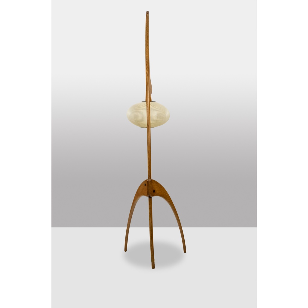 François Rispal. Lampe de sol, modèle « Mante religieuse ». Années 1950-60. LS56591406 8