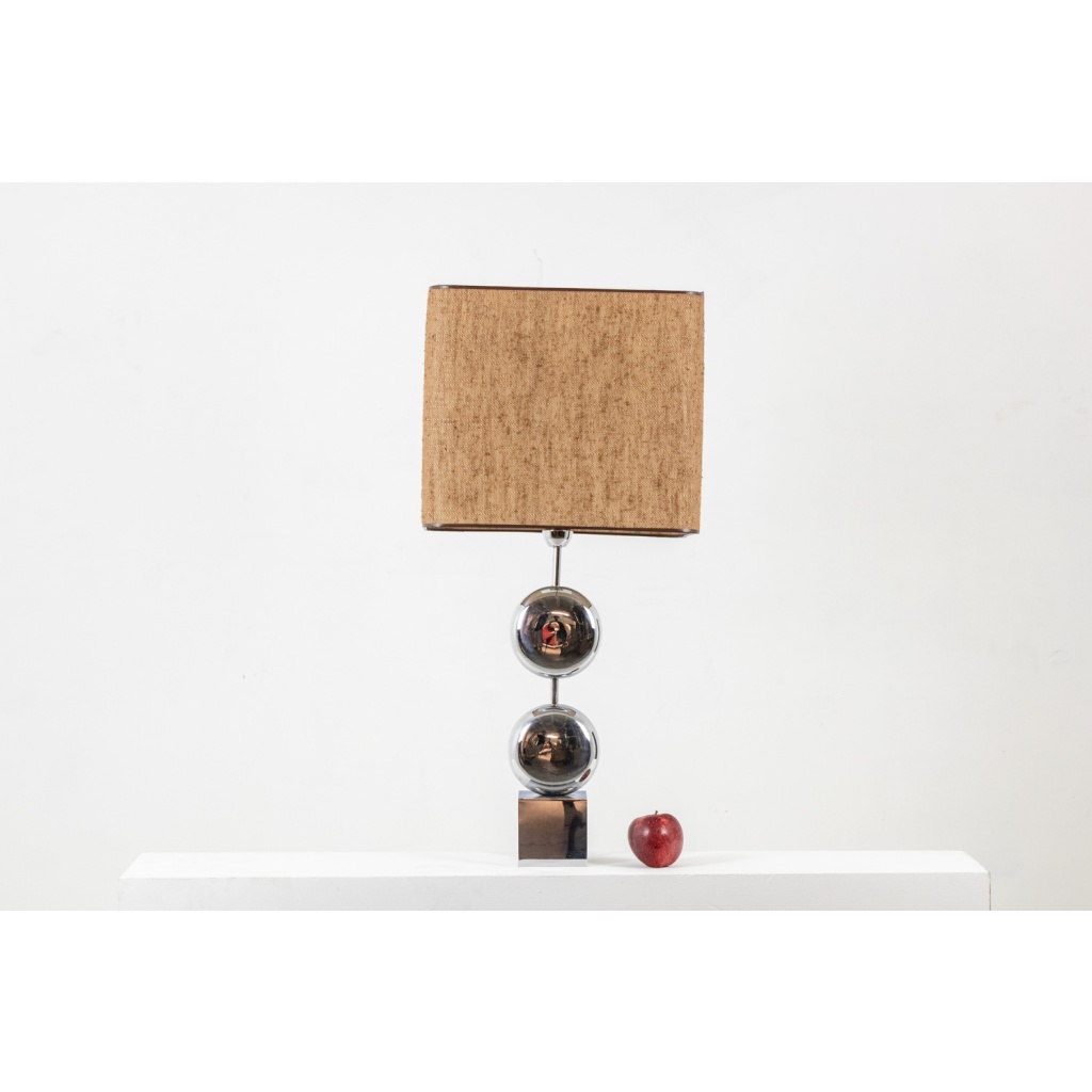 Lampe en métal chromé. Signée Chalier Paris. Années 1970 LS6558259 4