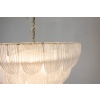 Lustre en verre de Murano blanc translucide. Italie, travail contemporain. LS64641401 20