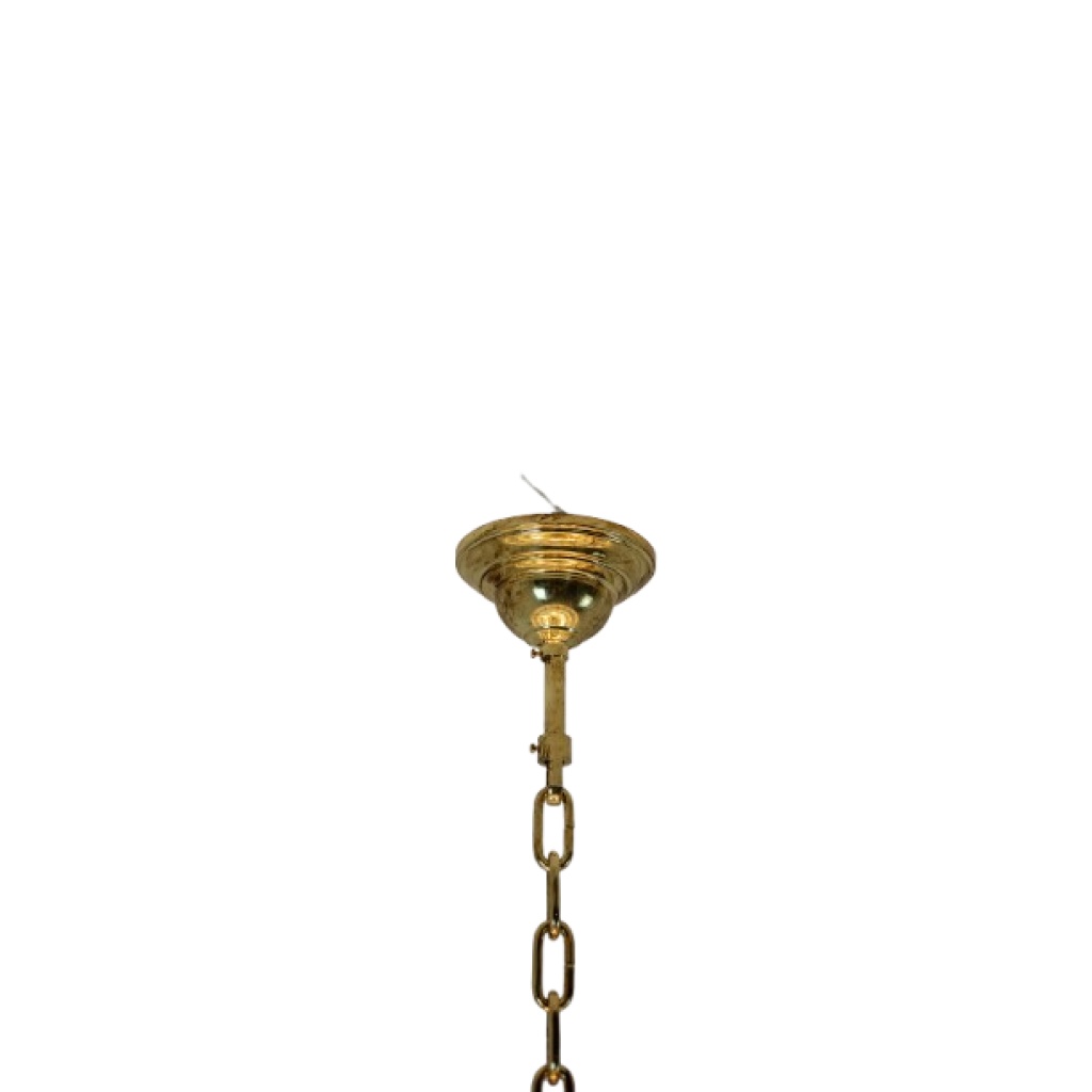 Lustre en verre de Murano blanc translucide. Italie, travail contemporain. LS64641401 13