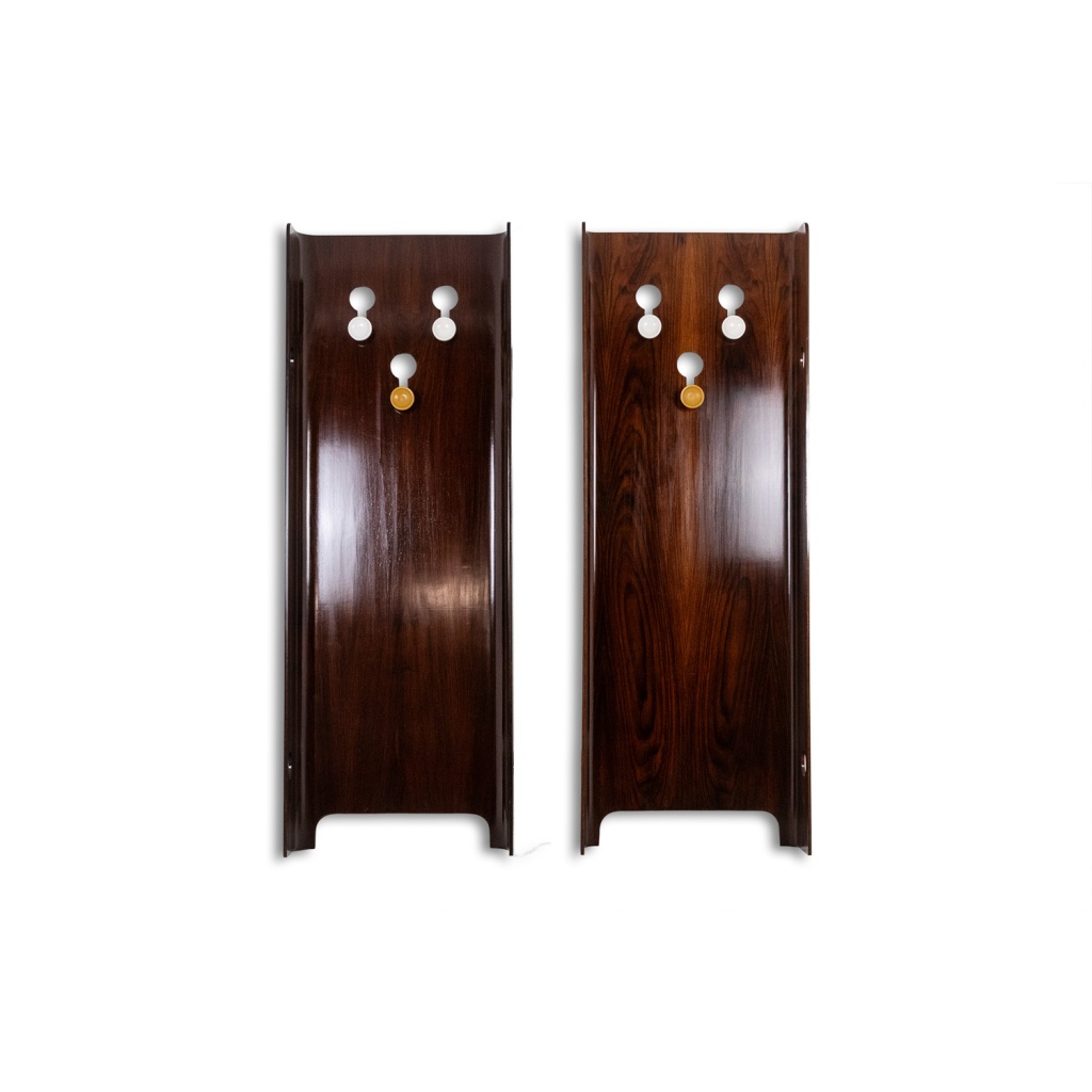 Carlo di Carli. Porte-manteaux en placage de palissandre. Années 1960. 4