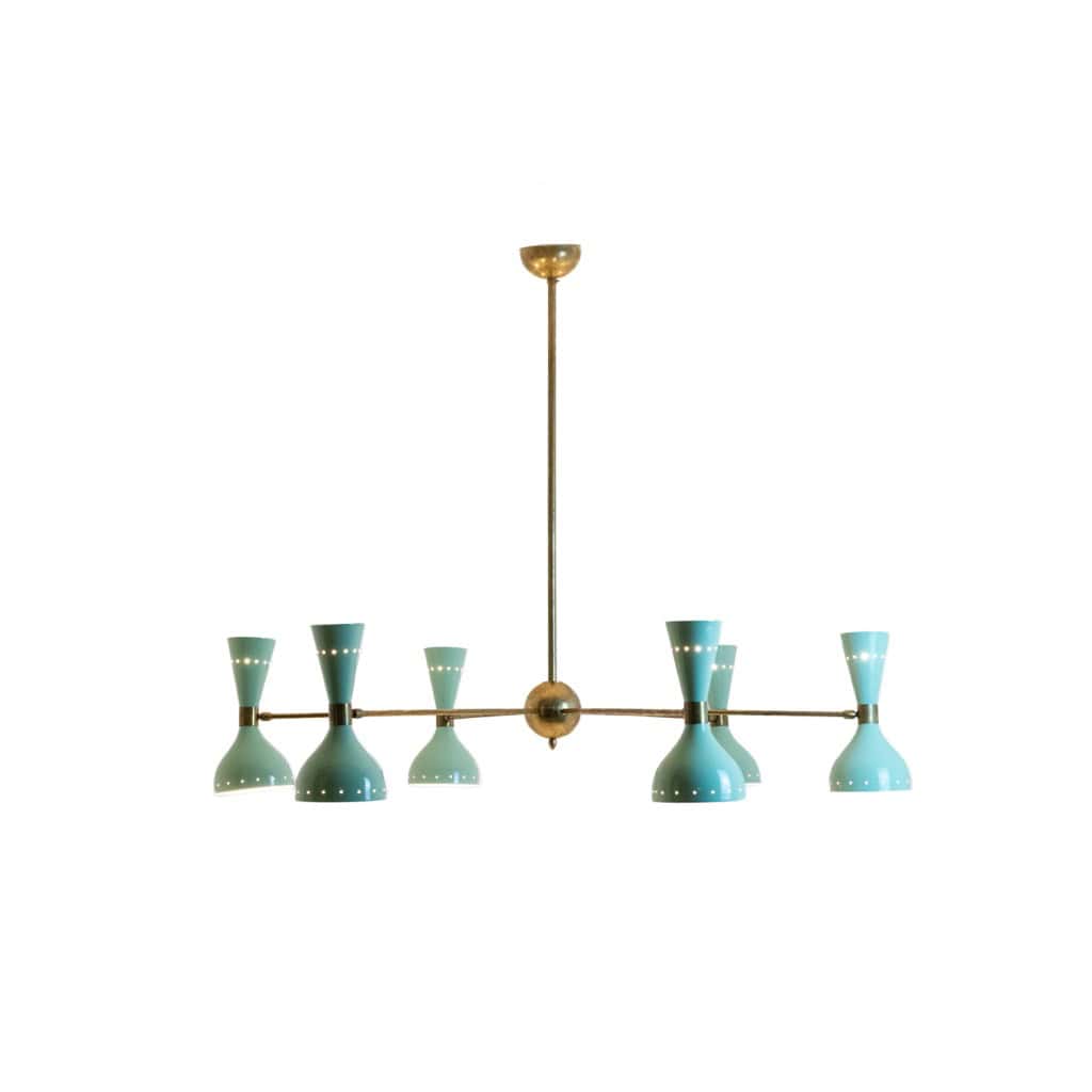 Lustre rayonnant de forme diabolo à 12 lumières. Contemporain. LS65881156T 4