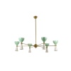 Lustre rayonnant de forme diabolo à 12 lumières. Contemporain. LS65891156T 16