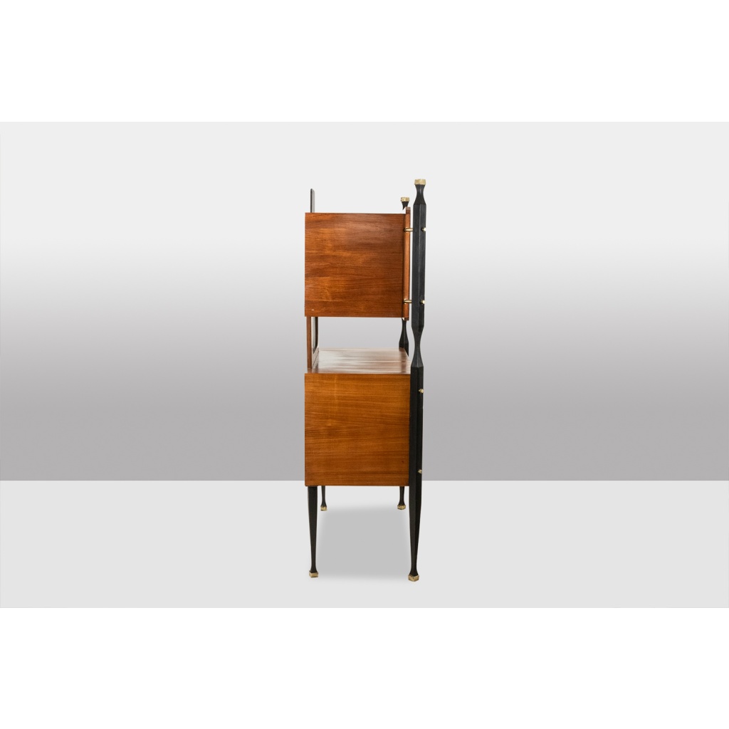 Paire de cabinets italiens en placage de teck. Années 1960. LS65632009/2P 16