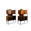 Paire de cabinets italiens en placage de teck. Années 1960. LS65632009/2P 20