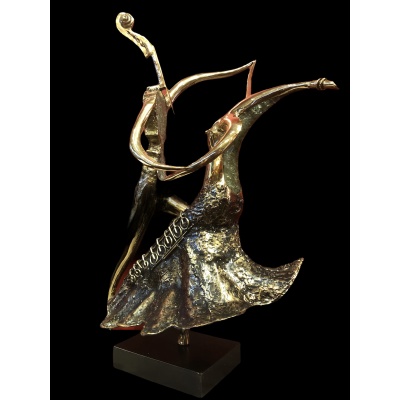 Couple de danseurs par Christian NOWACZYK Sculpture 20è siècle