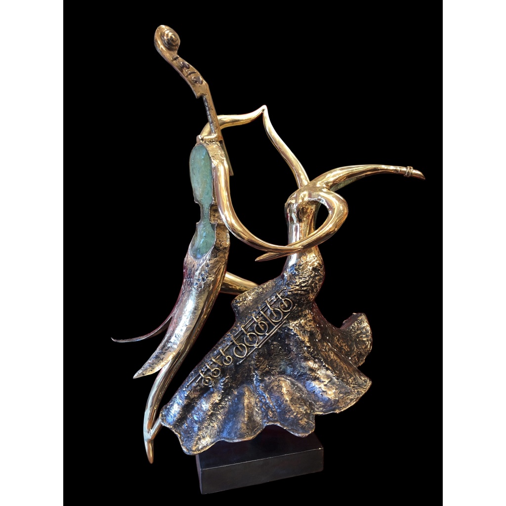 Couple de danseurs par Christian NOWACZYK Sculpture 20è siècle 13