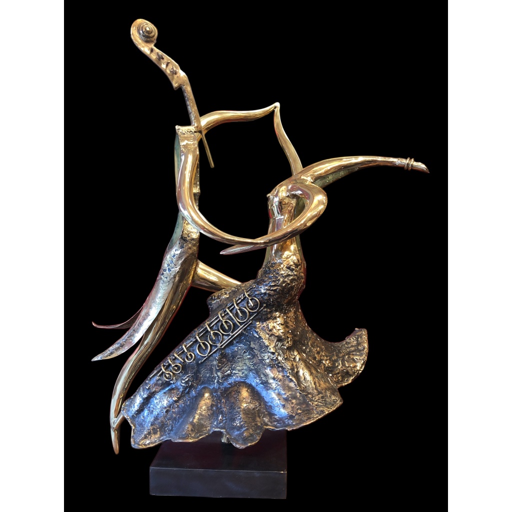Couple de danseurs par Christian NOWACZYK Sculpture 20è siècle 10