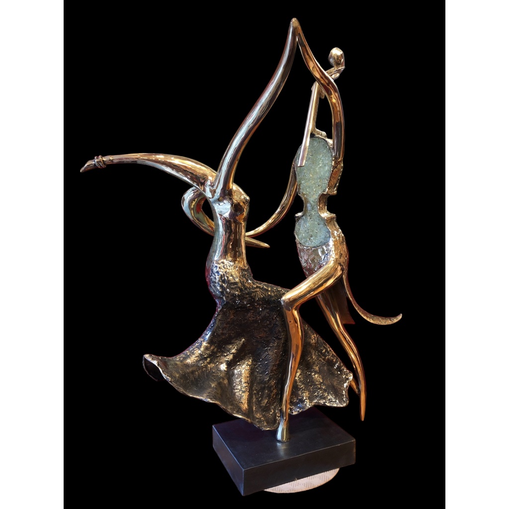 Couple de danseurs par Christian NOWACZYK Sculpture 20è siècle 6