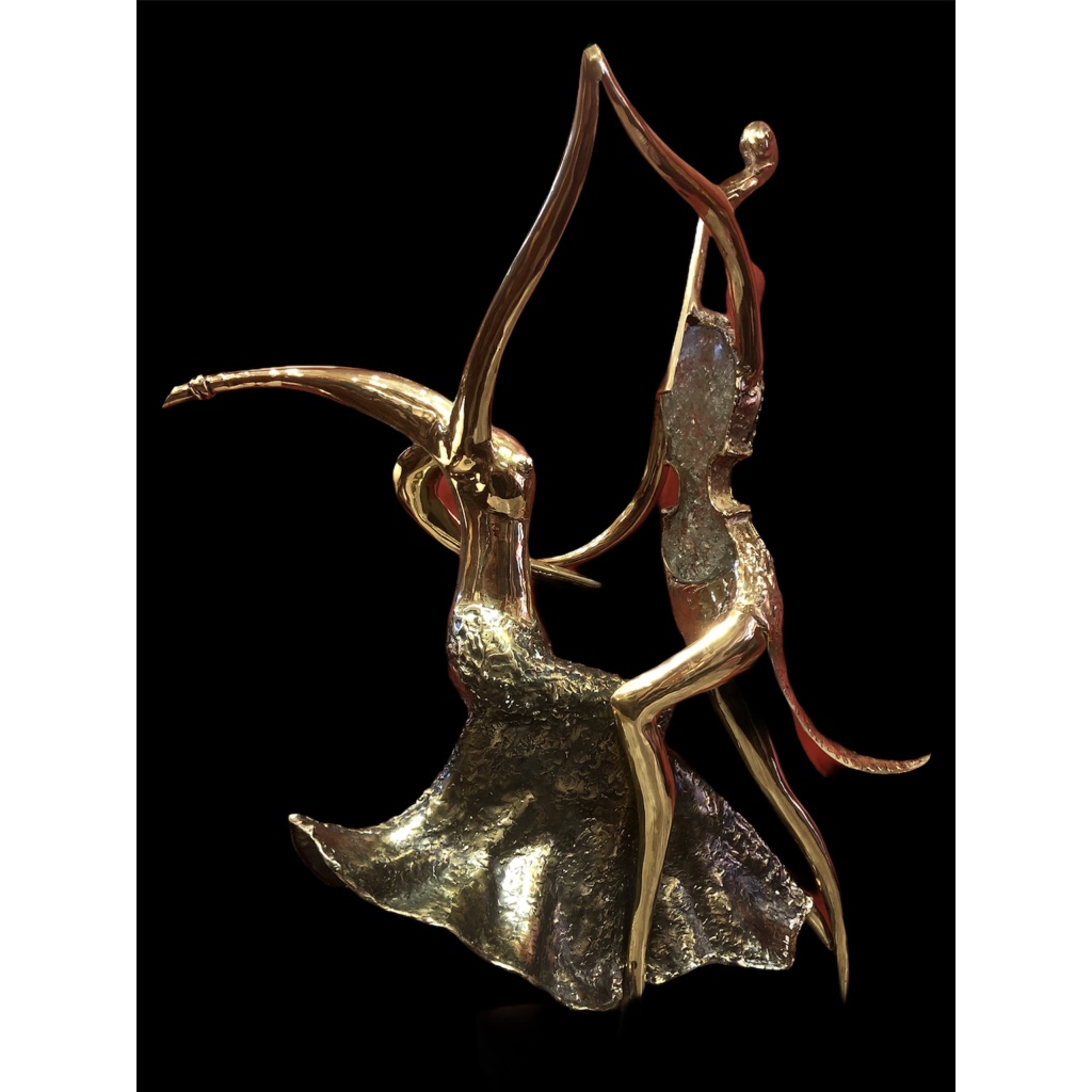 Couple de danseurs par Christian NOWACZYK Sculpture 20è siècle 5