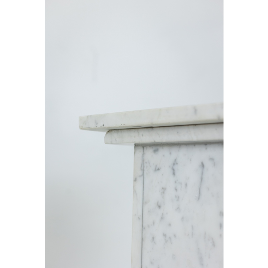 Paire de colonnes de style Art Déco, en marbre blanc, XXe siècle. LS6476409P 22