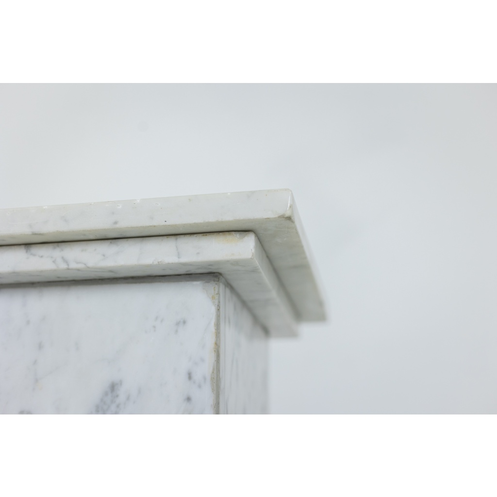 Paire de colonnes de style Art Déco, en marbre blanc, XXe siècle. LS6476409P 21