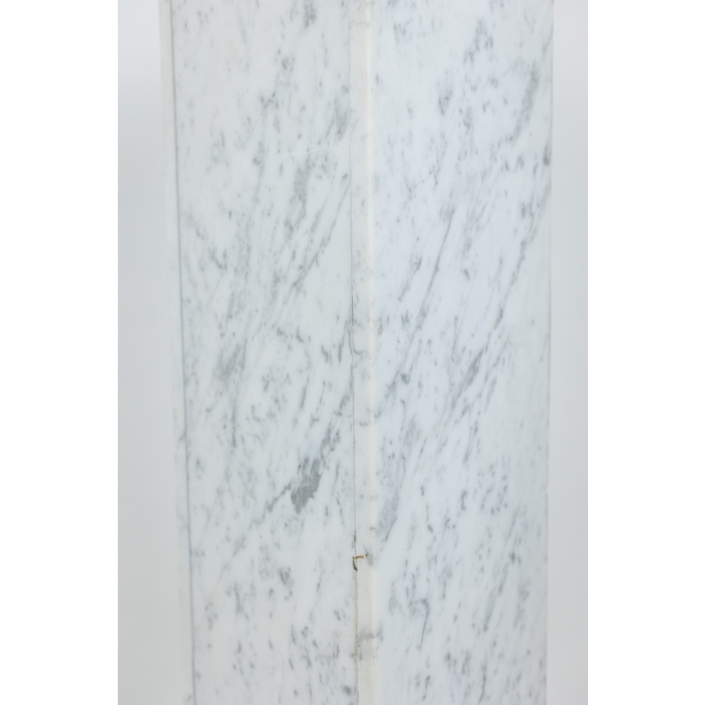 Paire de colonnes de style Art Déco, en marbre blanc, XXe siècle. LS6476409P 19