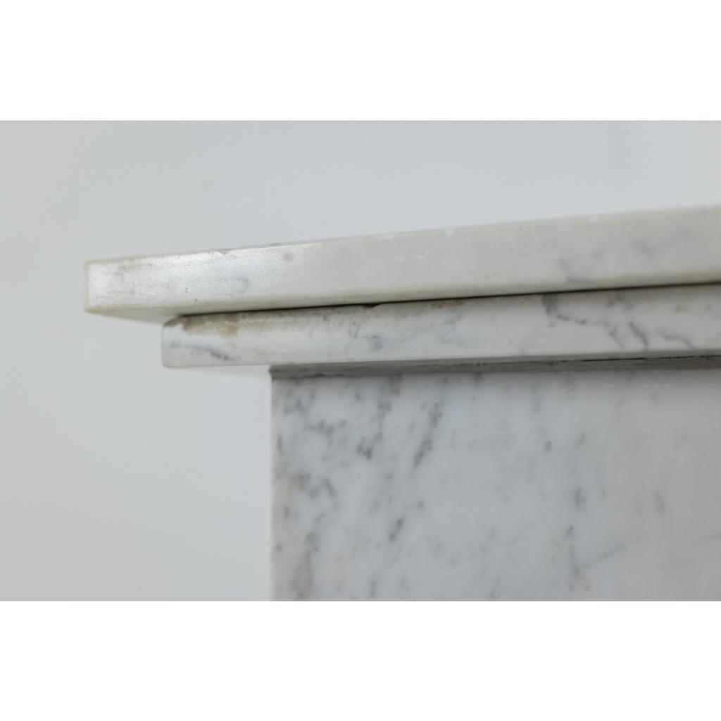 Paire de colonnes de style Art Déco, en marbre blanc, XXe siècle. LS6476409P 18