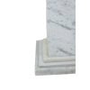Paire de colonnes de style Art Déco, en marbre blanc, XXe siècle. LS6476409P 30
