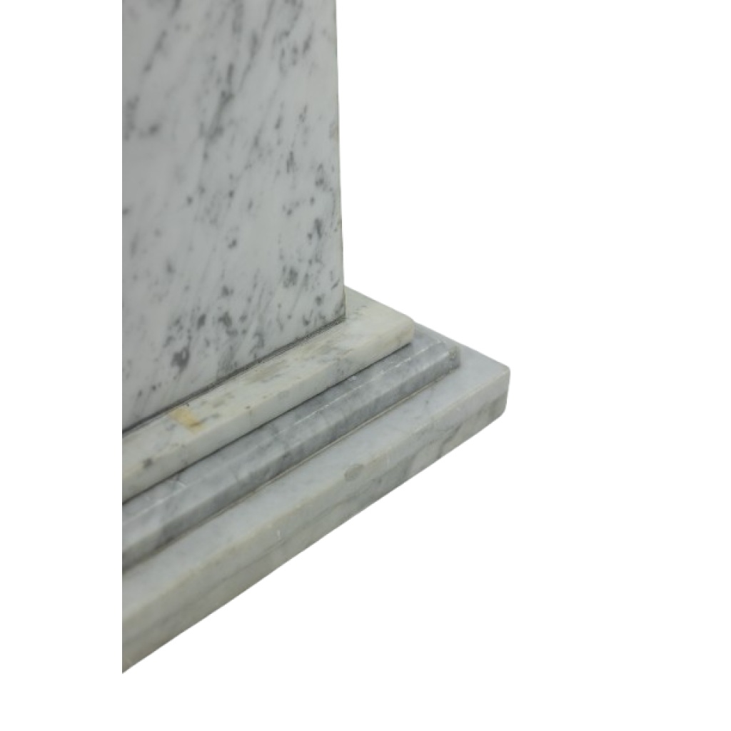 Paire de colonnes de style Art Déco, en marbre blanc, XXe siècle. LS6476409P 15