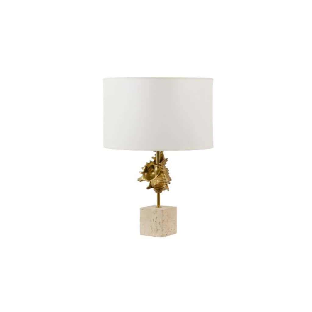 Maison Charles. Lampe coquillage en bronze doré. France, années 1970 LS65851021 3