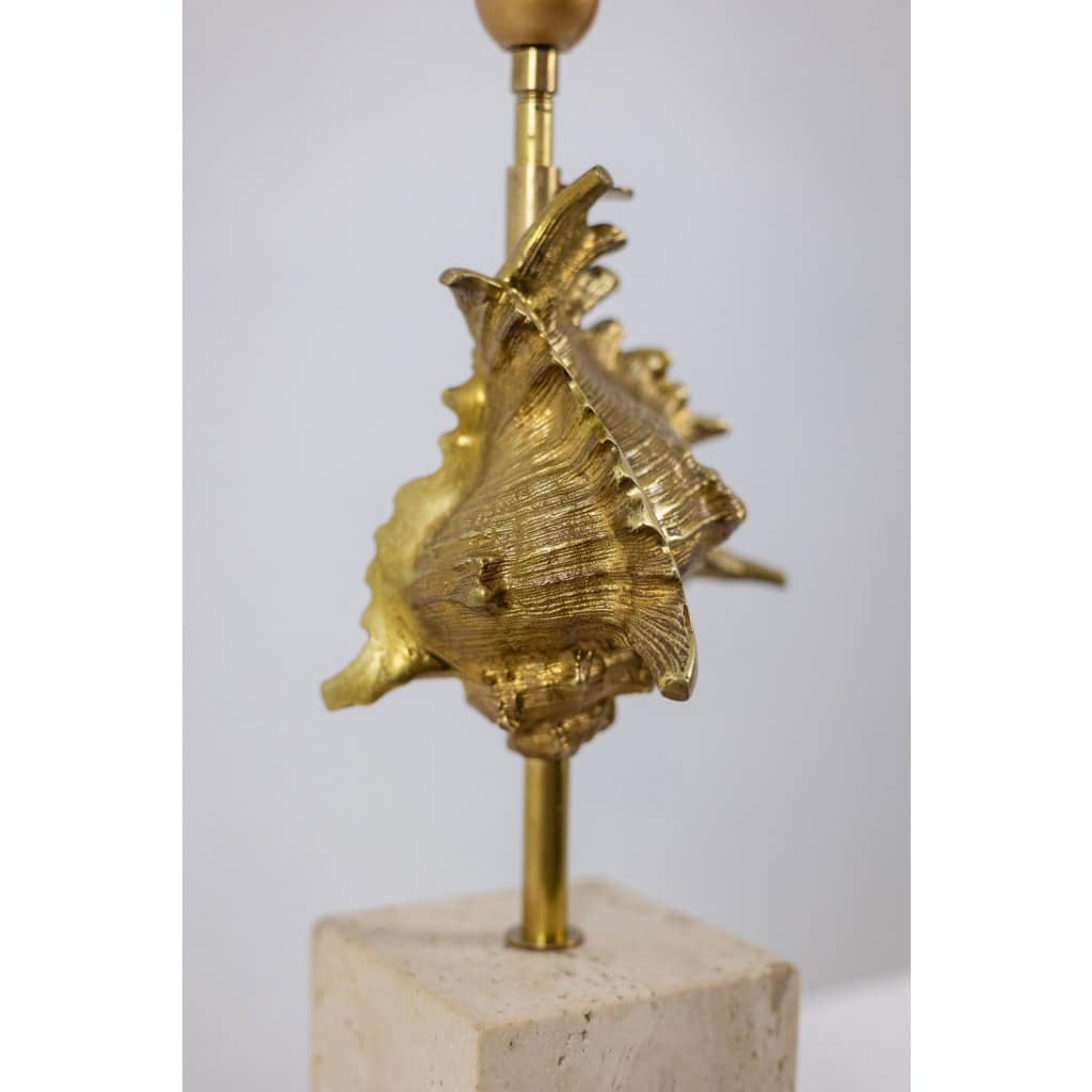 Maison Charles. Lampe coquillage en bronze doré. France, années 1970 LS65851021 9
