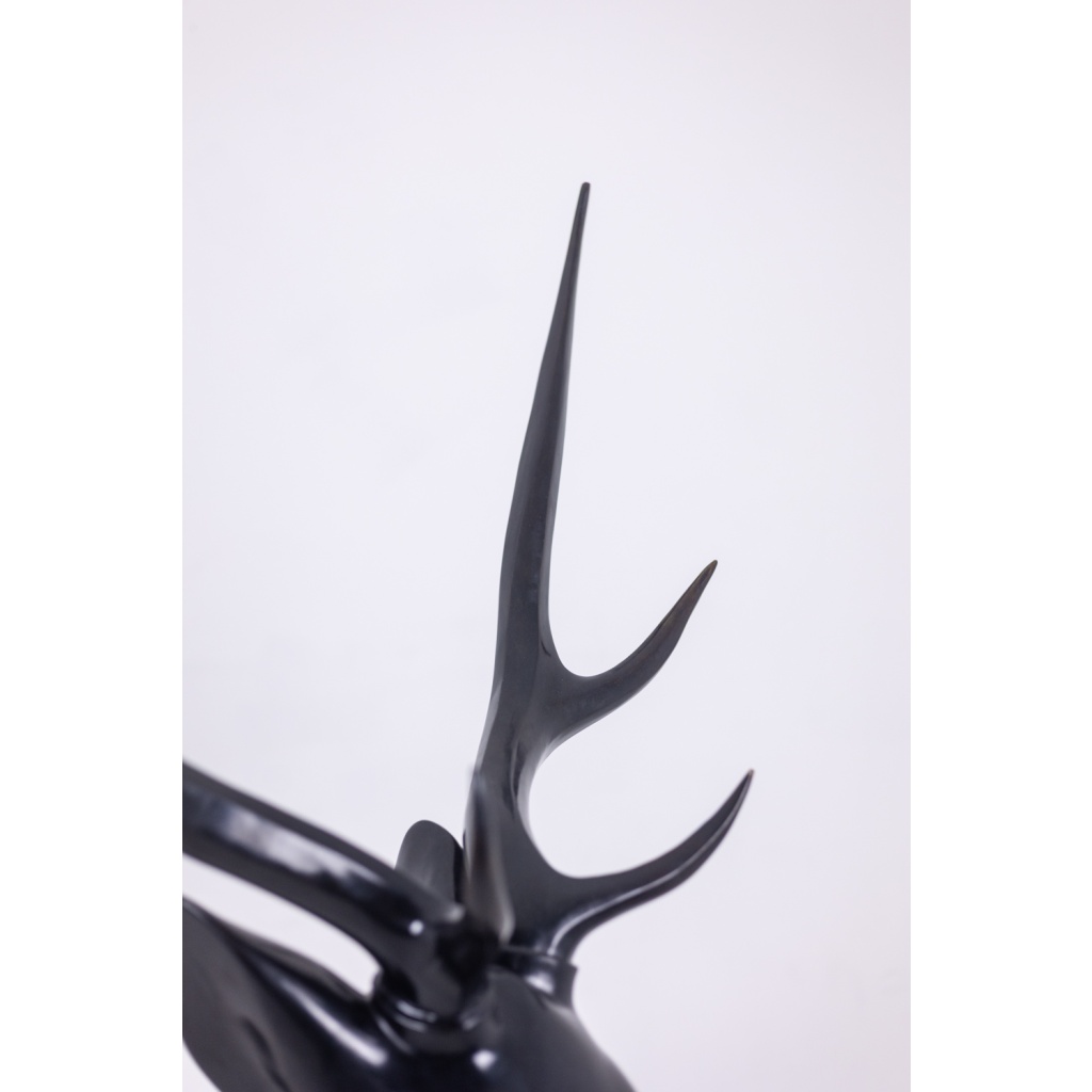 François Pompon. Cerf, sculpture en bronze grandeur nature. Tirage 2006. LS659260003D 4