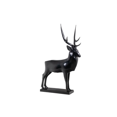 François Pompon. Cerf, sculpture en bronze grandeur nature. Tirage 2006. LS659260003D