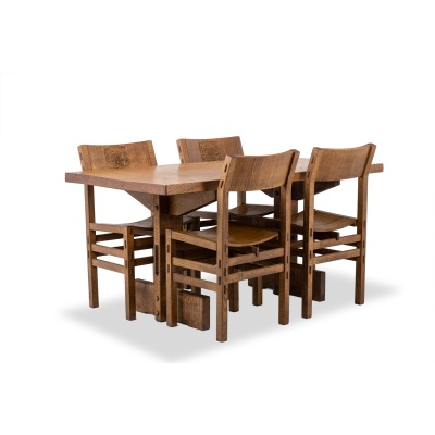 Officina Rivadossi. Table et 4 chaises de style Brutaliste. Italie, vers 1970 LS65692309P