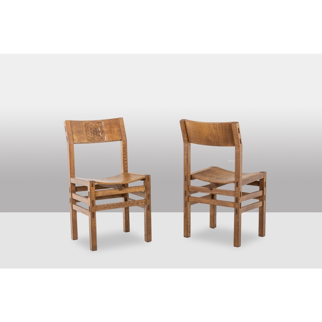 Officina Rivadossi. Table et 4 chaises de style Brutaliste. Italie, vers 1970 LS65692309P 11