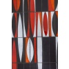 Capron. Table basse « navette » en grès émaillé noir et rouge. Années 1960. LS66291834 16