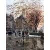 STEIN Georges Paris Animation à Notre Dame depuis les quais Huile Sur Toile Signée Certificat d’authenticité 21