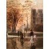 STEIN Georges Paris Animation at Notre Dame from the Quays Oil On Canvas Signed Certificate of Authenticity 21 STEIN Georges Paris Animation at Notre Dame from the Quays Oil On Canvas Signed Certificate of Authenticity 21