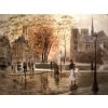 STEIN Georges Paris Animation at Notre Dame from the Quays Oil On Canvas Signed Certificate of Authenticity 15 STEIN Georges Paris Animation at Notre Dame from the Quays Oil On Canvas Signed Certificate of Authenticity 15
