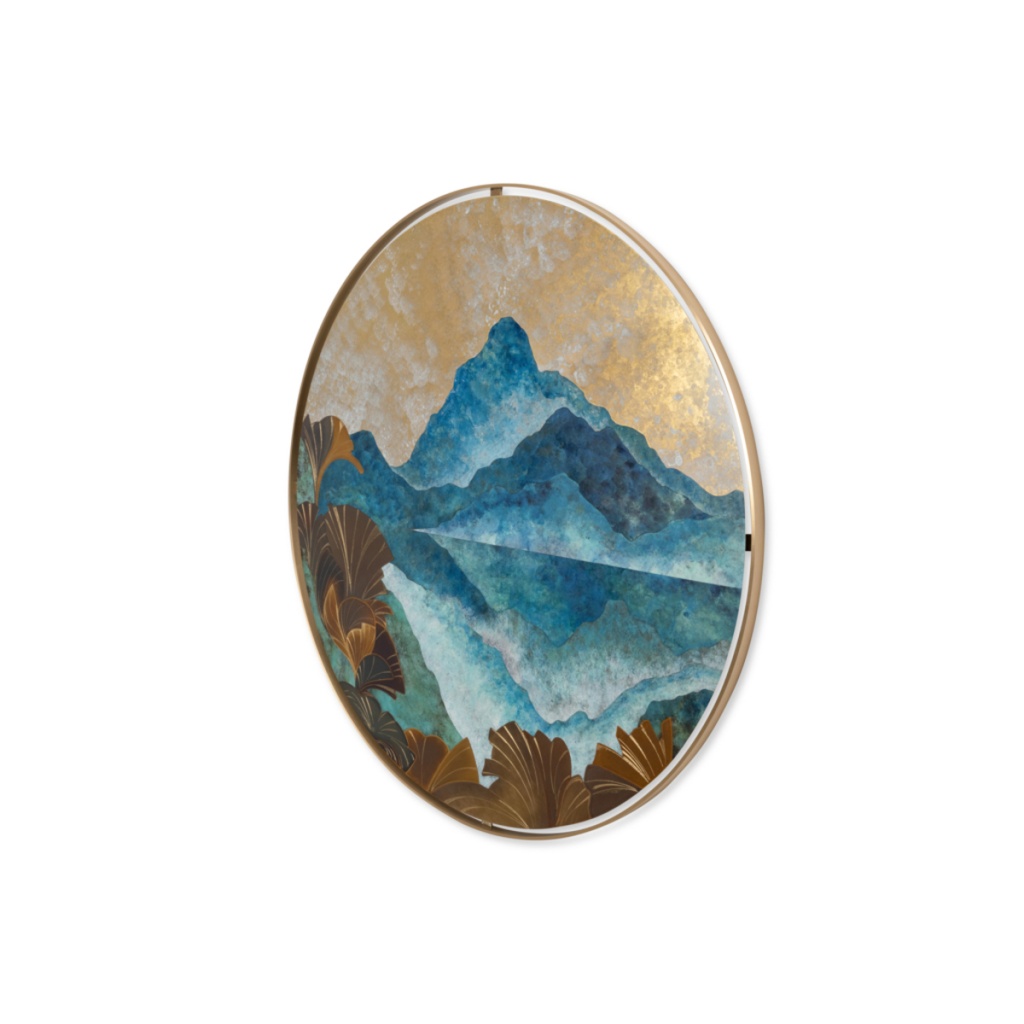 Tableau en marqueterie de laiton oxydé. Contemporain. LS65302405P 4