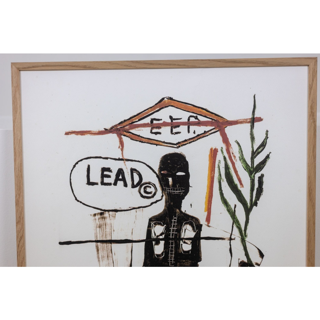 Jean-Michel Basquiat. Numbered color silkscreen print. 1990s. LS6633B89/1 4