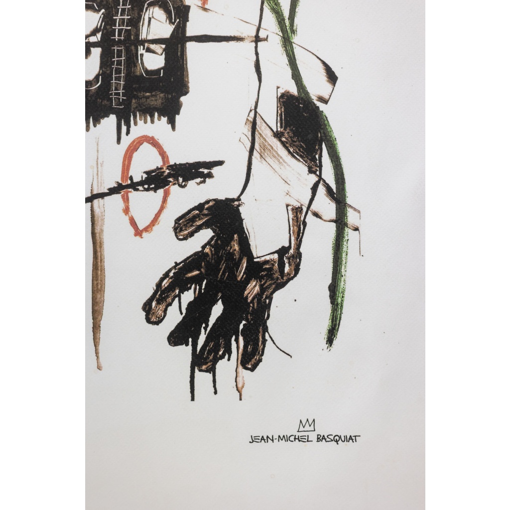 Jean-Michel Basquiat. Numbered color silkscreen print. 1990s. LS6633B89/1 7