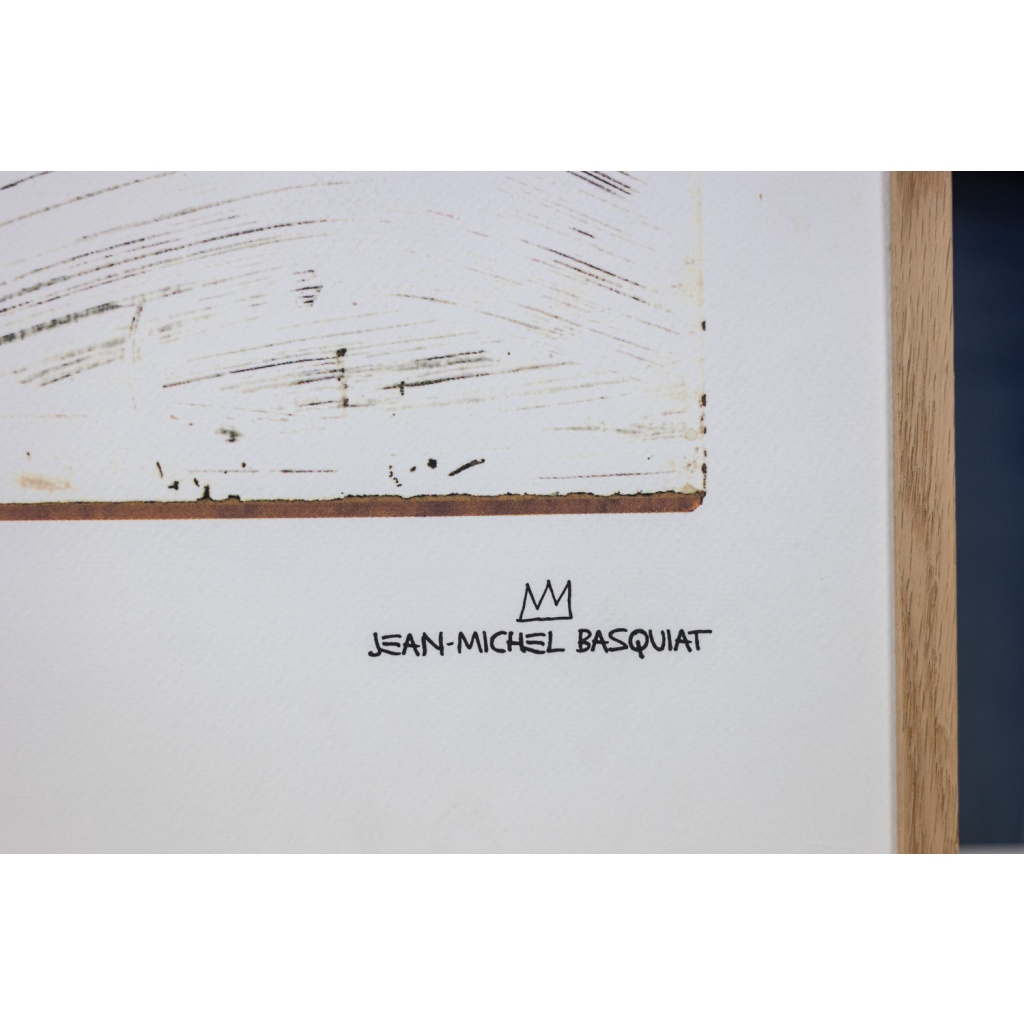 Jean-Michel Basquiat. Numbered color silkscreen print. 1990s. LS6633B89/1 8