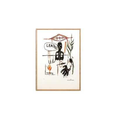 Jean-Michel Basquiat. Numbered color silkscreen print. 1990s. LS6633B89/1 3